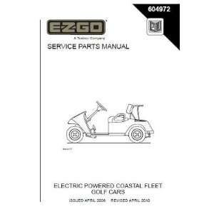   604972 2006 Service Parts Manual for Electric Coastal Fleet Golf Cars