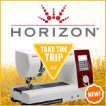 Its Here The New Memory Craft Horizon from Janome. Take the Trip