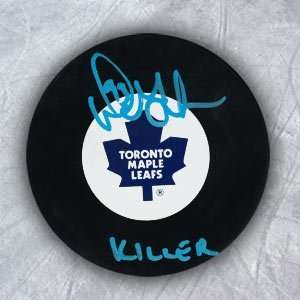  DOUG GILMOUR Toronto Maple Leafs Autographed Hockey PUCK w 