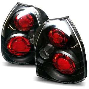  96 00 Honda Civic 3Dr Black Tail Lights: Automotive