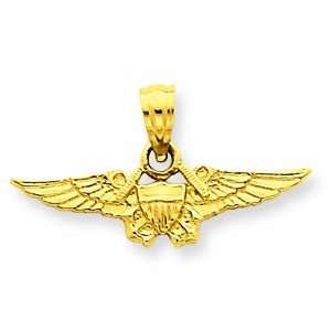  14k Us Naval Aviator Badge Pendant Shop4Silver Jewelry