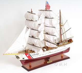   Eagle Wooden Tall Training Ship 36 Model Sailboat Coast Guard Barque
