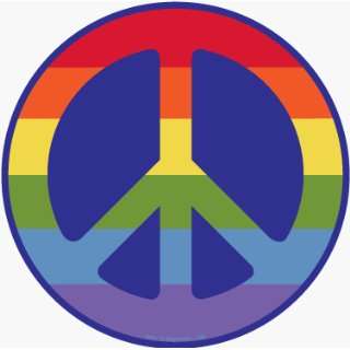  Fridgedoor Peace Sign Rainbow Car Magnet Automotive