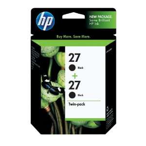 Hewlett Packard HP 27 Ink Twin Pack, Black (2 Pack of C8727AN), Part 