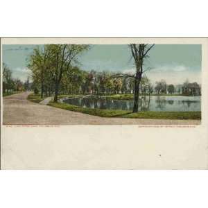    Reprint Lake in the Park, Columbus, Ohio 1905 