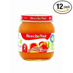 Beech Nut Apricots with Pears and Apples Stage 2, 4 Ounce Jars (Pack 