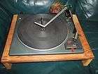   Wood Plynth Garrard Transcription Turntable WIRED MONO Cartridge In