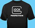 Black T Shirt, Political, Gun Control, Glock Perfection, Cotton, XL 