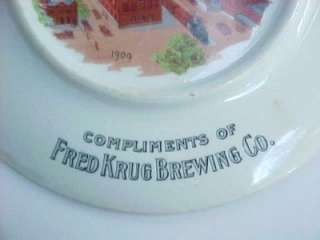1909 Fred KRUG Brewing Co. 50th Anniversary Plate  