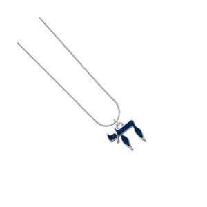  Chai   Blue Snake Chain Charm Necklace Arts, Crafts 