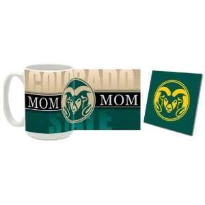  Colorado State Mug & Coaster Gift Box Combo Colorado State Rams 