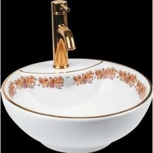   Meadow White Vitreous China Over Counter Vessel Sink: Home Improvement