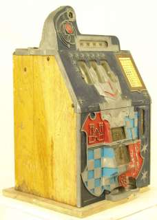 1936 MILLS NOVELTY CASTLE FRONT 10c SLOT MACHINE WITH GOLD AWARD 