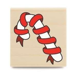  Candy Cane With Ribbon   Rubber Stamp Arts, Crafts 