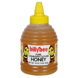 Billy Bee Pure Canadian Clover Honey Bears, 12 Ounce Bears (Pack of 6 