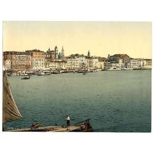   Reprint of Hotels on the Schiavoni, Venice, Italy