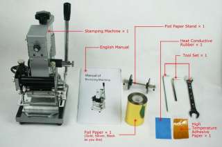 HOT FOIL STAMPING MACHINE TIPPER CREDIT ID CARD PVC m8  