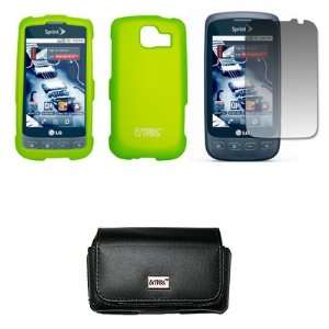  On Cover Case + Screen Protector for Virgin Mobile LG Optimus V LS670