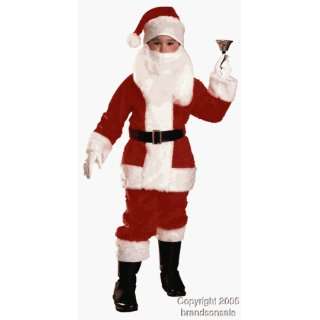  Kids Santa Clause Christmas Costume (MD 8 10): Toys 