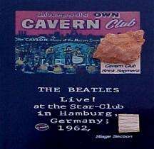 Beatles Vintage Cavern and Star Club Brick and Wood Stage Display 