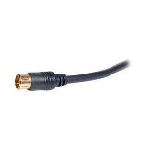 RG59 Cable with Gold Plated Quick Disconnect F Connectors (Black 