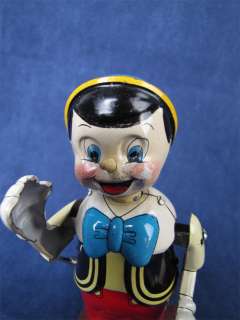 1950s Marx Linemar Disney Pinocchio Tin Wind Up Toy  