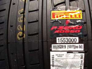 NEW Pirelli P Zero Rosso 355/25R19 355/25ZR19 Tire 355  