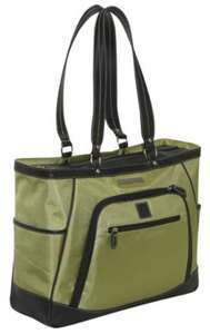   & Mayfield Sellwood 17.3 Womens Laptop Tote Briefcase Nylon Green