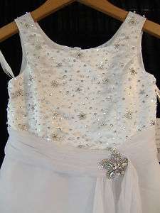 NWT Tiffany Girls Pageant Dress Style 3325 White Size 4 More dresses 