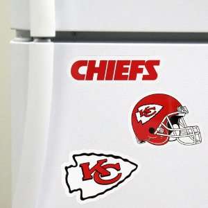 Kansas City Chiefs 3 Pack Magnet Set:  Sports & Outdoors
