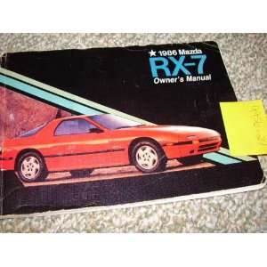  1986 Mazda RX 7 RX7 Owners Manual Mazda Books