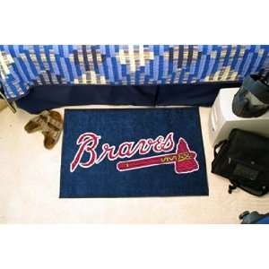  MLB Atlanta Braves Team Logo Door Mat: Sports & Outdoors