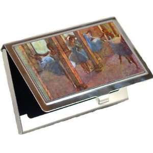  Dancers in the Foyer By Edgar Degas Business Card Holder 