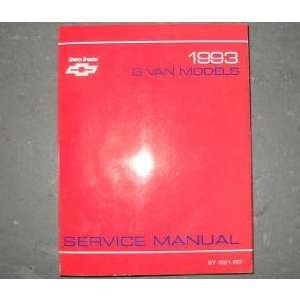    1993 Chevy G Van Express Service Repair Shop Manual gm Books