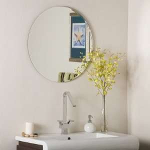  Frameless Liam Wall Mirror: Home & Kitchen