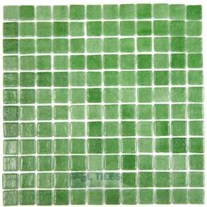 slip collection recycled glass tile mesh backed sheet in fog green sli