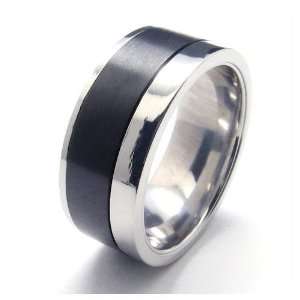  Stainless Steel Lacquer Ring   Size 7 Jewelry
