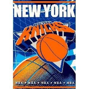 New York Knicks Game Time Woven Jacquard Throw Sports 