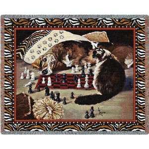    Your Move   Dog and Cat Tapestry Throw PC4727T