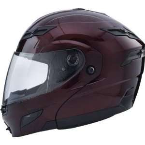  G Max GM54S Modular Street Helmet , Color Wine, Size XS 
