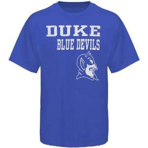  Duke Blue Devils Duke Blue Stacked T shirt Sports 