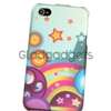   with apple iphone 4 star rainbow quantity 1 this snap on rubber