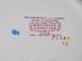 Wedgwood MORNING GLORY Patrician Cereal Bowl TL381  
