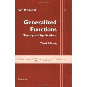  Generalized Functions Theory and Applications [Paperback 