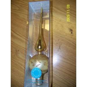  Martha Stewart Collection 12 Glass Tree Topper Gold: Home 