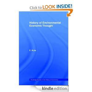History of Environmental Economic Thought (Routledge Studies in the 
