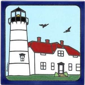  CHATHAM LIGHTHOUSE TILE, LIGHTHOUSE WALL PLAQUE, LIGHTHOUSE 