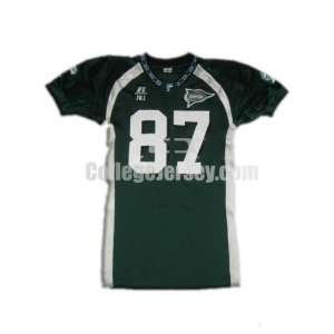   No. 87 Game Used Tulane Russell Football Jersey