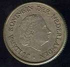 NETHERLANDS ANTILLES 1/4 GULDEN 1963 SILVER COIN