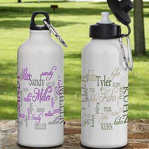 Personalized Aluminum Water Bottle   My Name Sports 